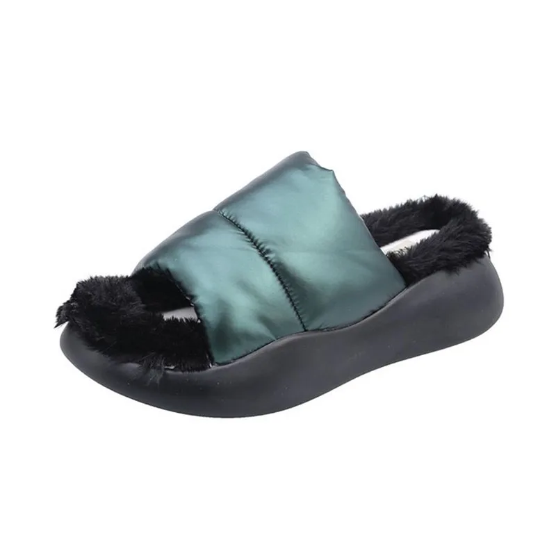Winter Designer Casual Short Plush Slippers 2021 New Warm Shallow Wedges Outdoor Cotton Women Shoes Platform Flats Flip Flops Y
Winter Designer Casual Short Plush Slippers 2021 New Warm Shallow Wedges Outdoor Cotton Women Shoes Platform Flats Flip Flops Y
