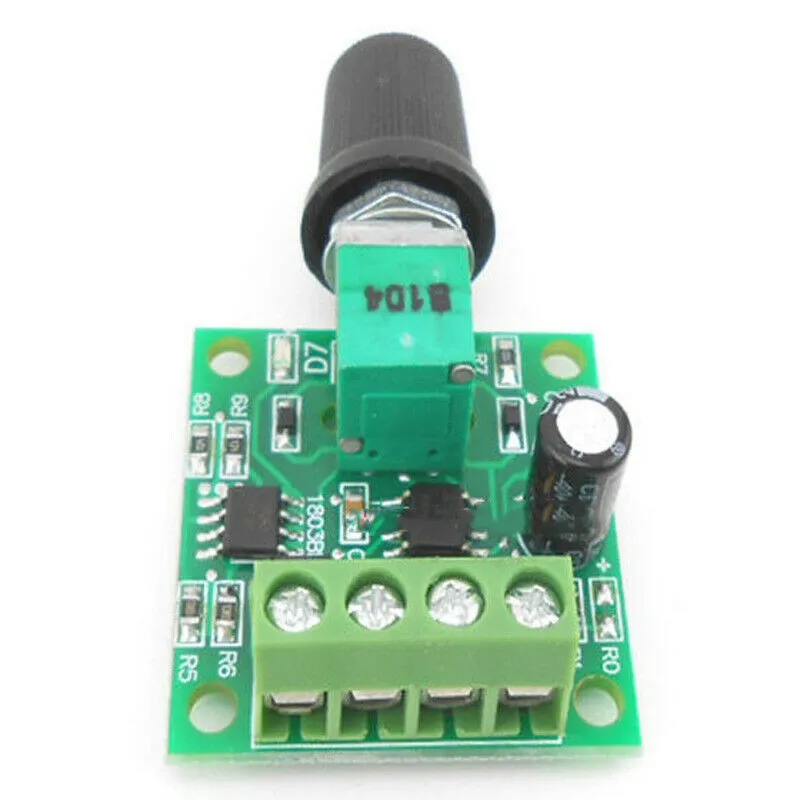 

DC1.8-15V DC Motor Speed Controller Module Voltage Regulator 0-2A Output PWM Speed Controller Potentiometer Knob Switch Kit