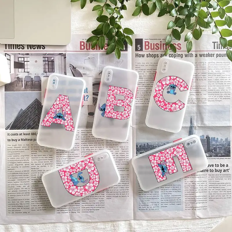 Stiches 26 Letters A-T Phone Case Matte Fundas Shell Cover For Iphone 6s 7 8 Plus Xr X Xs 11 12 13 Mini Pro Max
Stiches 26 Letters A-T Phone Case Matte Fundas Shell Cover For Iphone 6s 7 8 Plus Xr X Xs 11 12 13 Mini Pro Max