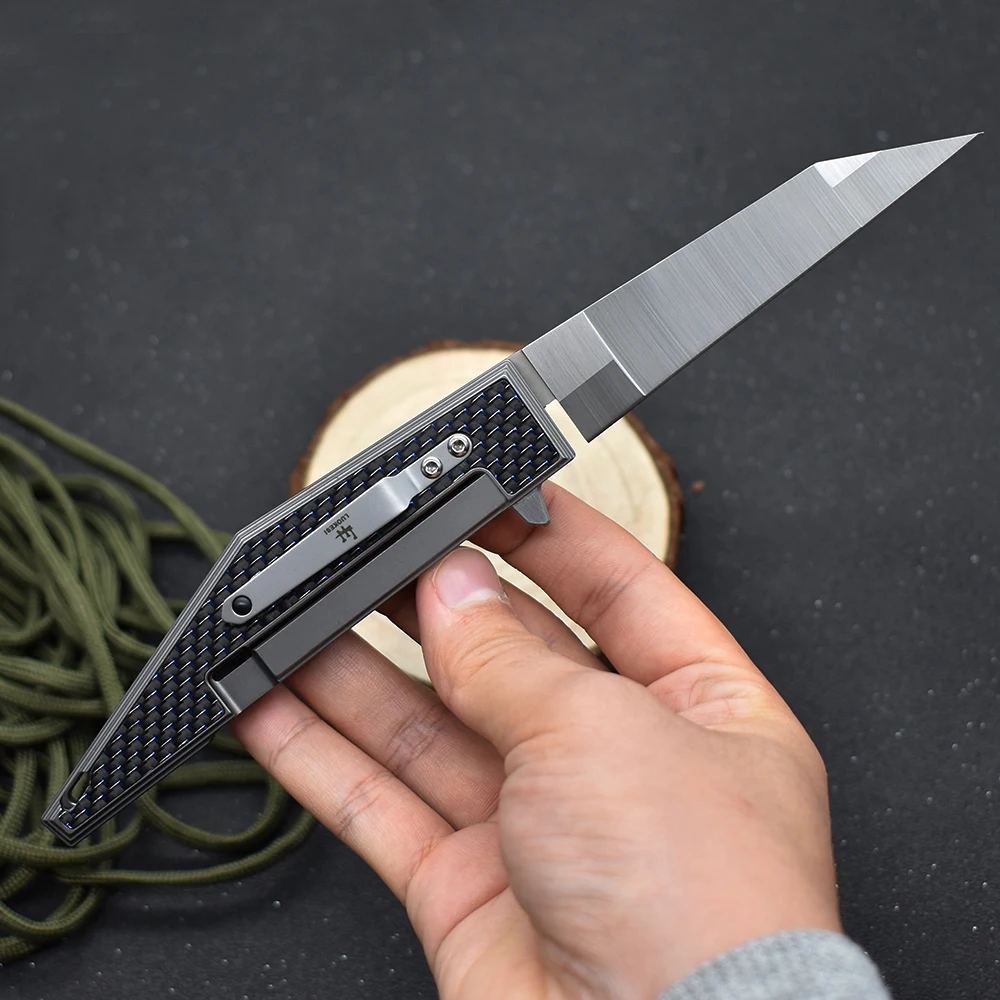 LUOKESI M390 Powder Steel Folding Knife High Hardness Carbon Fiber Handle Sharp Outdoor Tactical Hunting Military Knife Utility
LUOKESI M390 Powder Steel Folding Knife High Hardness Carbon Fiber Handle Sharp Outdoor Tactical Hunting Military Knife Utility