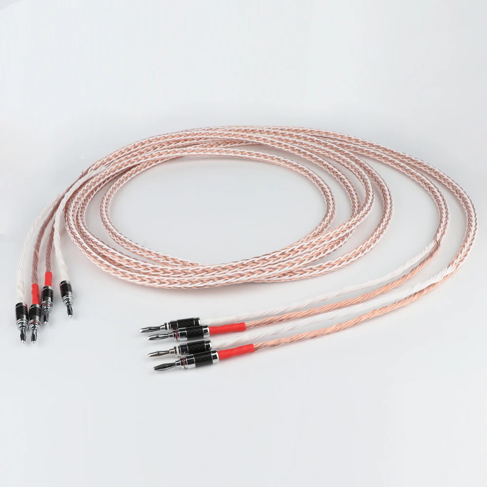 8TC single crystal copper audio speaker cable HiFi amplifier speaker cable Y-Y Banana head-Banana head Banana head-Y
8TC single crystal copper audio speaker cable HiFi amplifier speaker cable Y-Y Banana head-Banana head Banana head-Y