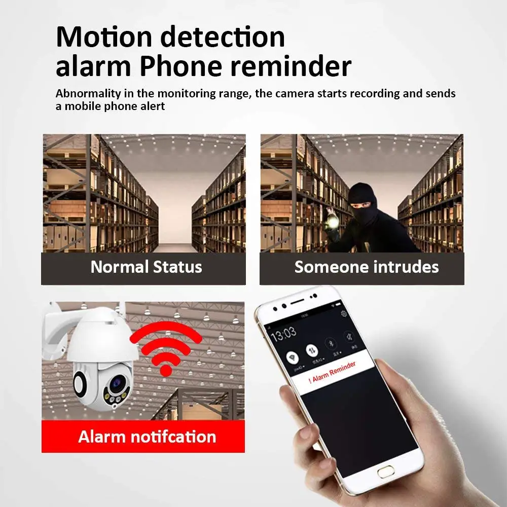 Outdoor 4X Optical Zoom Mini Wireless WiFi Security IP Camera PTZ Dome HD 1080P Home Video CCTV Surveillance with Night Visio
Outdoor 4X Optical Zoom Mini Wireless WiFi Security IP Camera PTZ Dome HD 1080P Home Video CCTV Surveillance with Night Visio