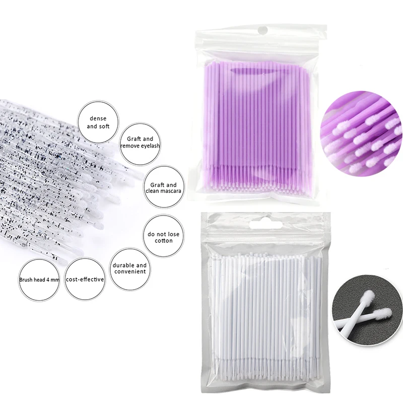 50/100Pcs/Pack Microbrushes for Eyelash Extension Makeup Brushes Swab Disposable Individual Applicators Mascara Lashes Brushes
50/100Pcs/Pack Microbrushes for Eyelash Extension Makeup Brushes Swab Disposable Individual Applicators Mascara Lashes Brushes
