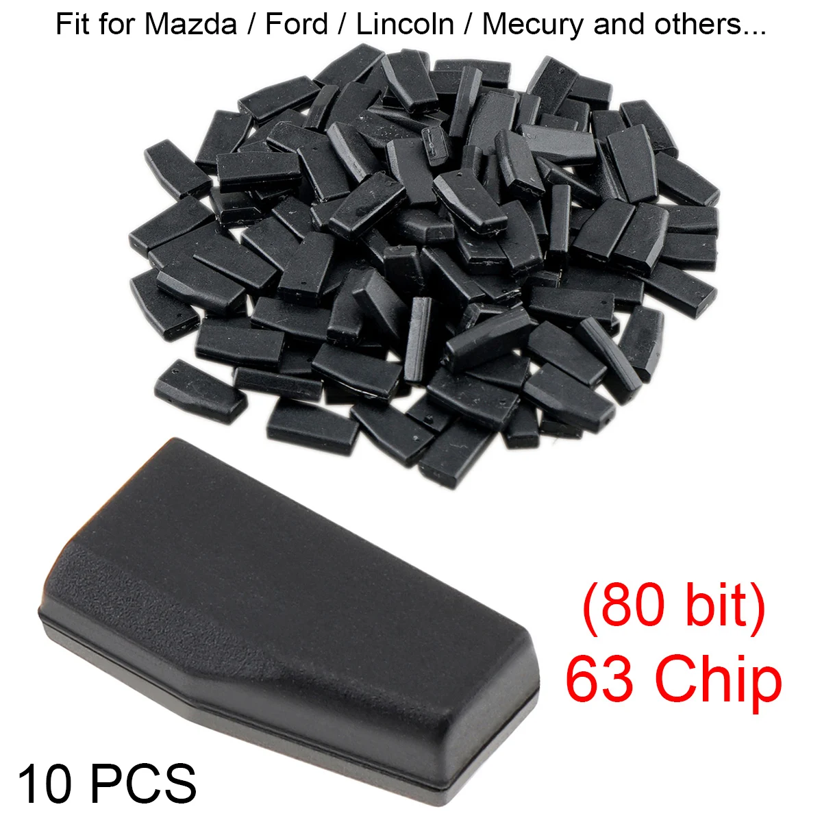 10 Pcs Blank 4D63 80Bits Carbon Chip Car Key Transponder Chip Fit for Mazda Ford Lincoln Mecury
10 Pcs Blank 4D63 80Bits Carbon Chip Car Key Transponder Chip Fit for Mazda Ford Lincoln Mecury