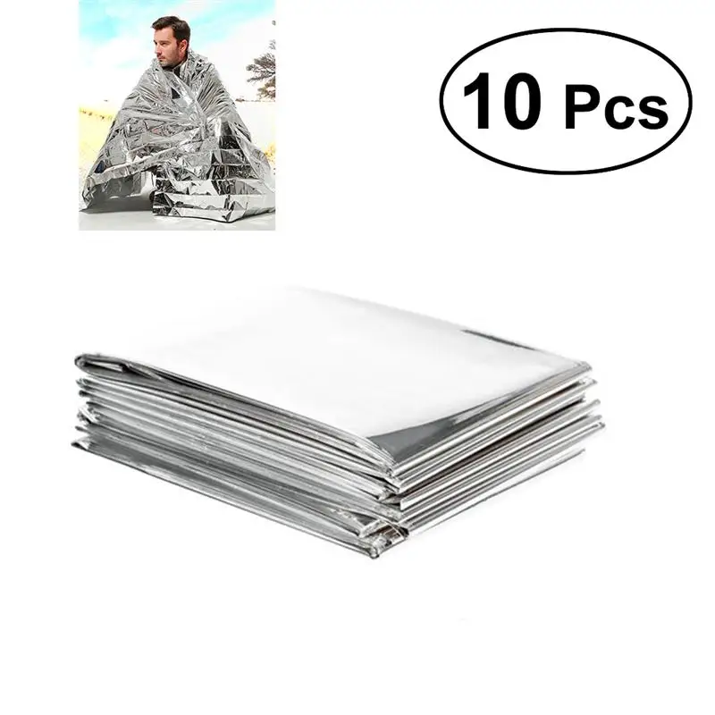 10pcs Outdoor Hiking Climbing Emergency Rescue Survival Blanket Reflective Blanket 210cmx0.01cmx130cm (Golden)
10pcs Outdoor Hiking Climbing Emergency Rescue Survival Blanket Reflective Blanket 210cmx0.01cmx130cm (Golden)