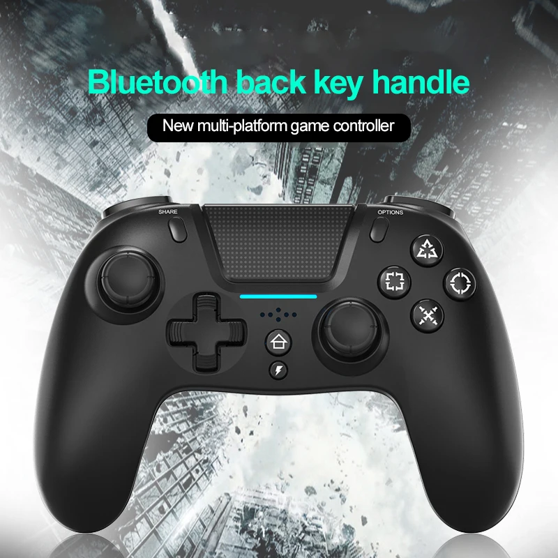 Wireless Bluetooth-compatible Game Controller Ergonomic Gamepad 2.4GHz Wireless Gamepad Applies To PS-4 /PC/IOS /Android Console 
Wireless Bluetooth-compatible Game Controller Ergonomic Gamepad 2.4GHz Wireless Gamepad Applies To PS-4 /PC/IOS /Android Console