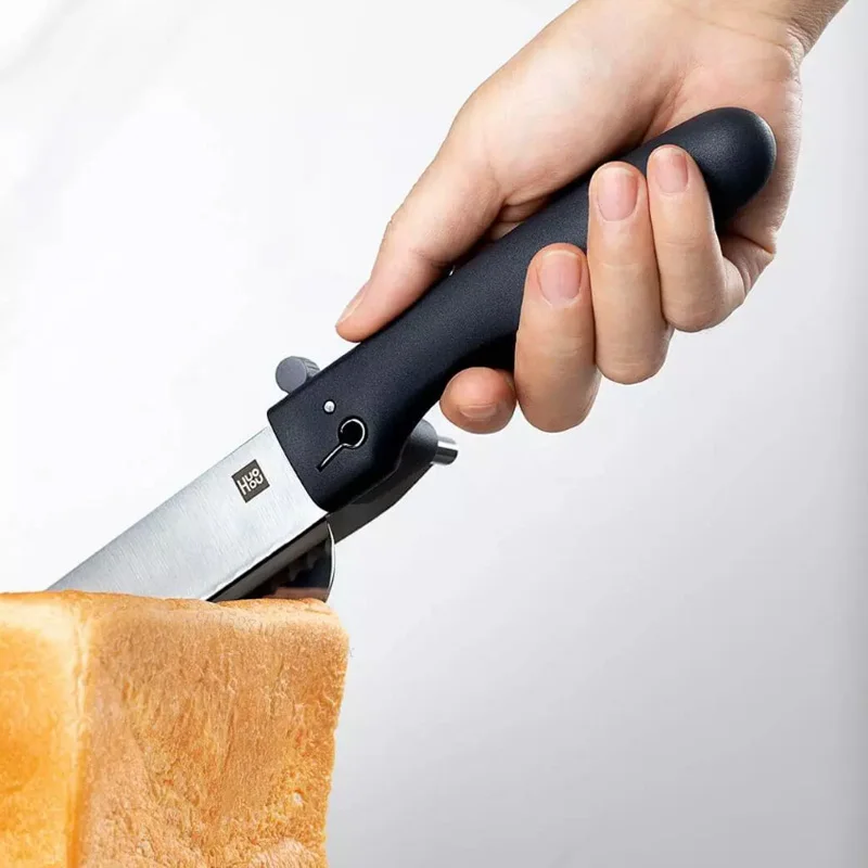 Нож Huohou для хлеба из нержавеющей стали 18 см зубчатое лезвие острота пилы резак