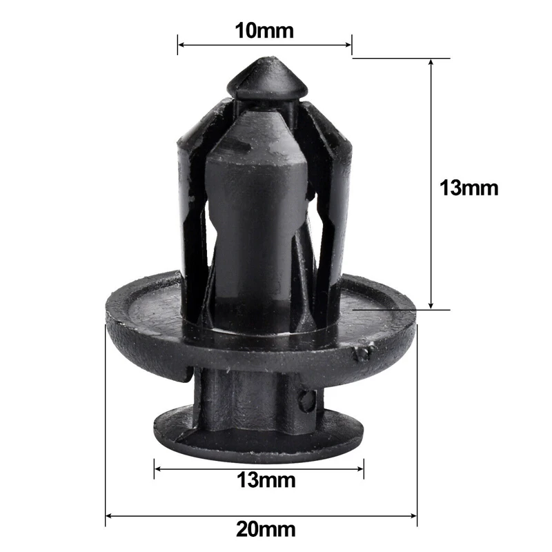 Fender Car Clips Black Nylon Rivet Fastener Bumper Screw For Honda Accessories Front Practical Useful
Fender Car Clips Black Nylon Rivet Fastener Bumper Screw For Honda Accessories Front Practical Useful