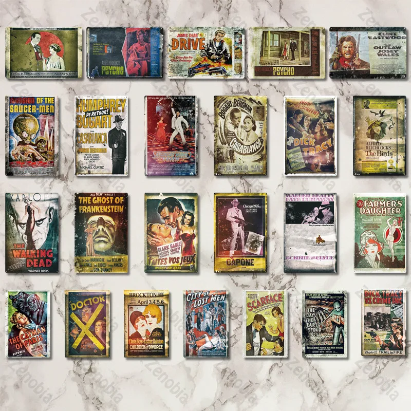 Classic Film Metal Poster Plaque Metal Vintage Movie Metal Sign Wall Decor for Bar Pub Man Cave Iron Painting Tin Sign
Classic Film Metal Poster Plaque Metal Vintage Movie Metal Sign Wall Decor for Bar Pub Man Cave Iron Painting Tin Sign