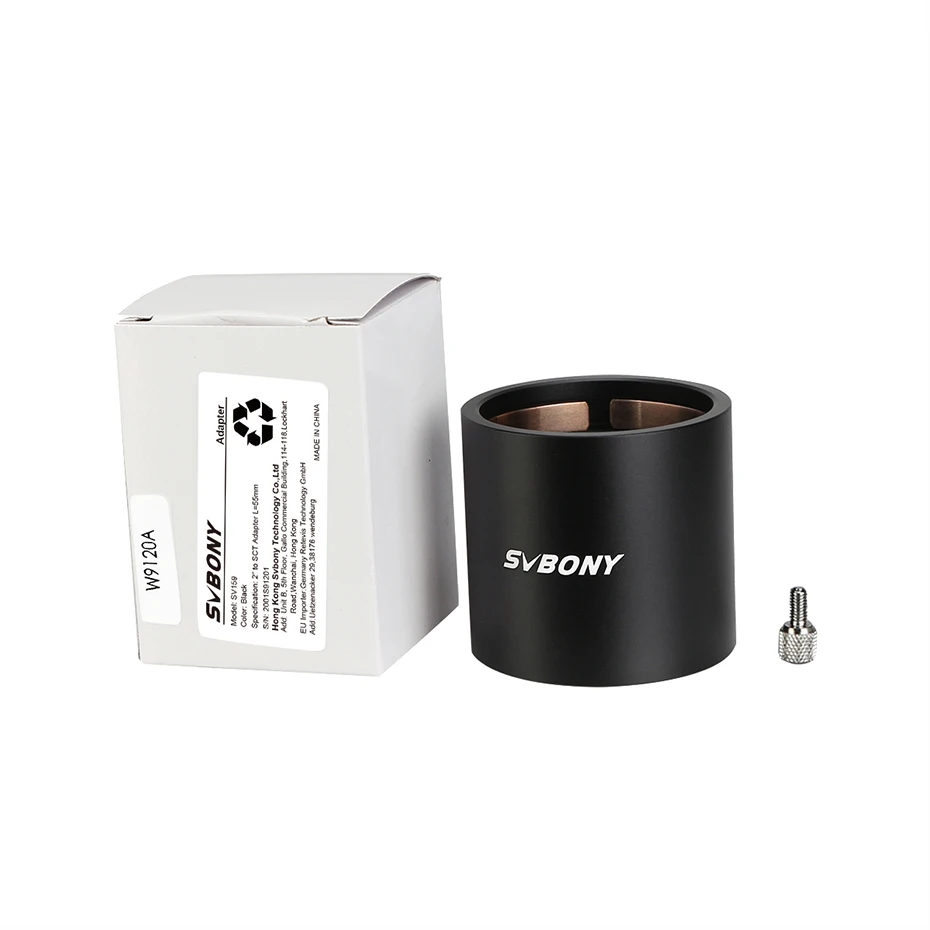SVBONY Aluminum SCT Adapter Telescope Extension Tube 2 inch Telescope Mount Adapter Thread SCT for All Schmidt-Cassegrains teles
SVBONY Aluminum SCT Adapter Telescope Extension Tube 2 inch Telescope Mount Adapter Thread SCT for All Schmidt-Cassegrains teles