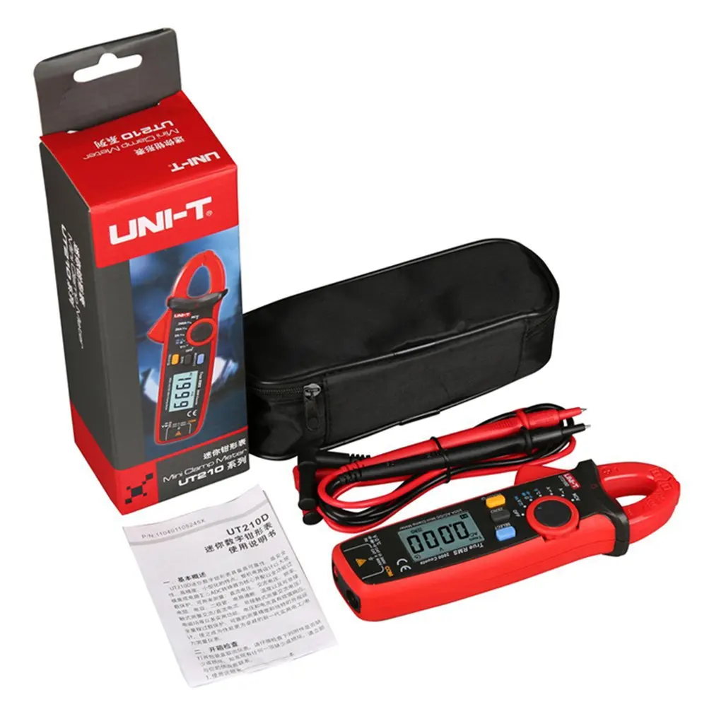 UNI-T UT210E Pro Digital AC DC Current Clamp Meter True RMS Pliers Ammeter Multimeter Resistance Frequency Tester
UNI-T UT210E Pro Digital AC DC Current Clamp Meter True RMS Pliers Ammeter Multimeter Resistance Frequency Tester