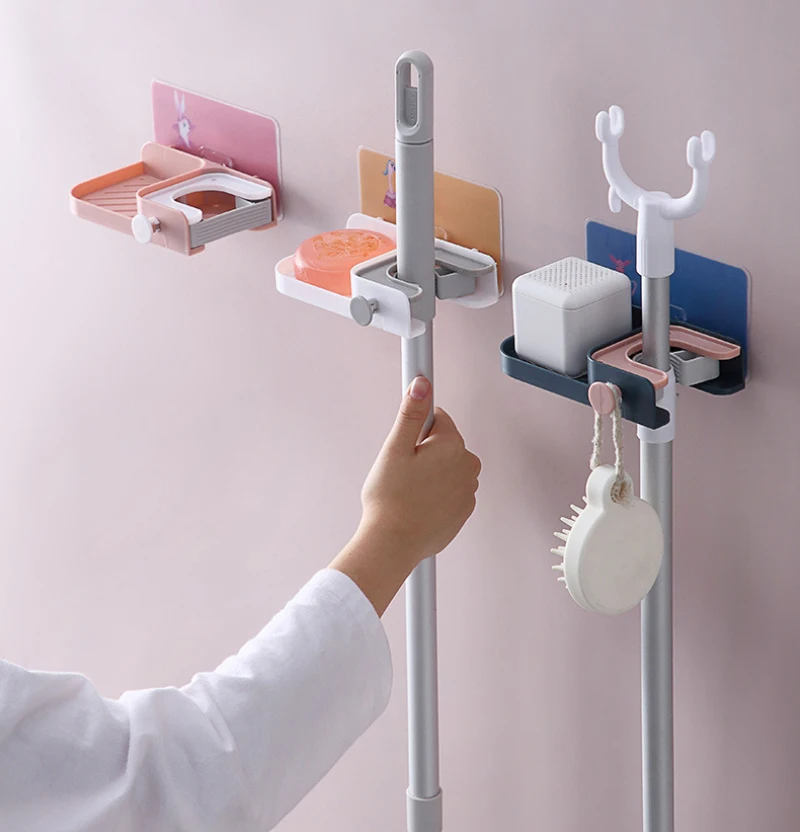 3 in 1 High Quality Wall Mounted Mop Organizer Holder with Drain Storage Rack Broom Hanger Rack Bathroom Suction Strong Hooks
3 in 1 High Quality Wall Mounted Mop Organizer Holder with Drain Storage Rack Broom Hanger Rack Bathroom Suction Strong Hooks