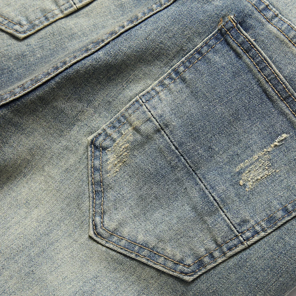 Ripped Holes Slim Fit Stretch Embroidery Cobra Men's Jeans New European and American Style Fashion Trendy Retro Blue Denim Pants
Ripped Holes Slim Fit Stretch Embroidery Cobra Men's Jeans New European and American Style Fashion Trendy Retro Blue Denim Pants