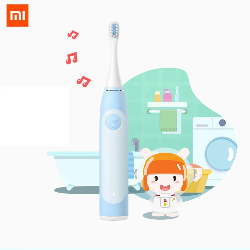 Детская звуковая электрическая зубная щетка Xiaomi Mitu с перезаряжаемыми мягкими