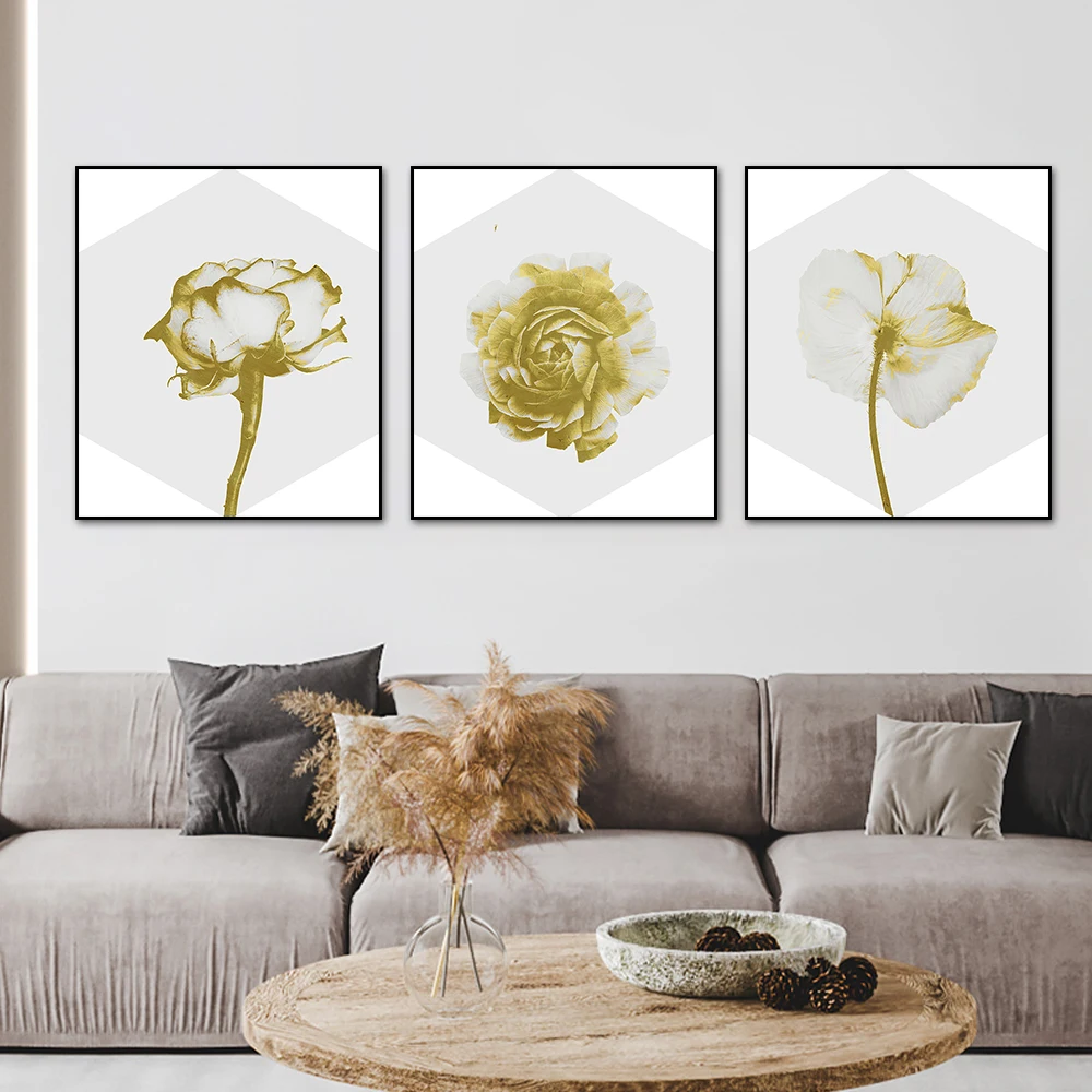 Home Decor Gold Flower Picture Wall Art Canvas Painting Modern Abstract Luxury Art Posters and Prints for Living Room Design
Home Decor Gold Flower Picture Wall Art Canvas Painting Modern Abstract Luxury Art Posters and Prints for Living Room Design
