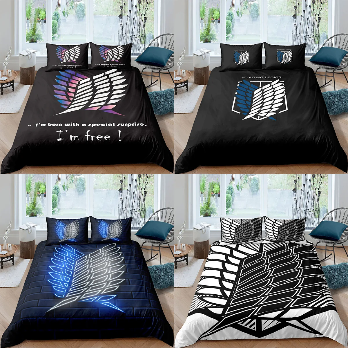 Giant Wings of Freedom Bedding Set Twin Queen King Size Duvet Cover Set Quilt Cover Pillowcase Bed Set No Bed Sheets Bedclothes
Giant Wings of Freedom Bedding Set Twin Queen King Size Duvet Cover Set Quilt Cover Pillowcase Bed Set No Bed Sheets Bedclothes