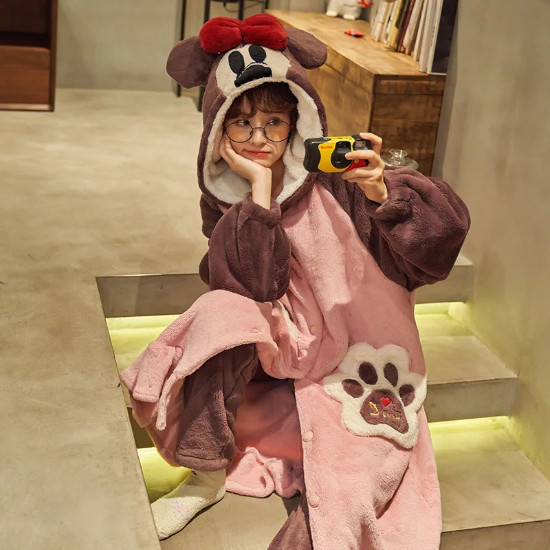 Winter Pajamas Set Women Sleepwear Warm Flannel Long Sleeves Pajamas Pink Cute Animal Homewear Thick Home Suit Cartoon Pyjamas
Winter Pajamas Set Women Sleepwear Warm Flannel Long Sleeves Pajamas Pink Cute Animal Homewear Thick Home Suit Cartoon Pyjamas