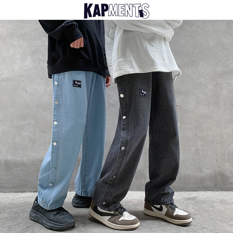 KAPMENTS Men Baggy Jeans Rivet Hip Hop Punk Pants 2022 Spring Mens Streetwear Oversized Denim Joggers Man Fashion Black Trousers
KAPMENTS Men Baggy Jeans Rivet Hip Hop Punk Pants 2022 Spring Mens Streetwear Oversized Denim Joggers Man Fashion Black Trousers