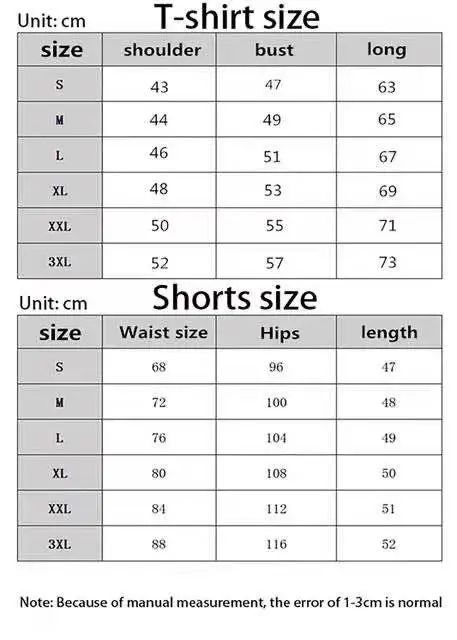 Track Suit Men's M-4XL Summer Plus Size Men's T-Shirt + Shorts Two-Piece Casual Track Suit Men's Round Neck Solid Color Sportswe
Track Suit Men's M-4XL Summer Plus Size Men's T-Shirt + Shorts Two-Piece Casual Track Suit Men's Round Neck Solid Color Sportswe