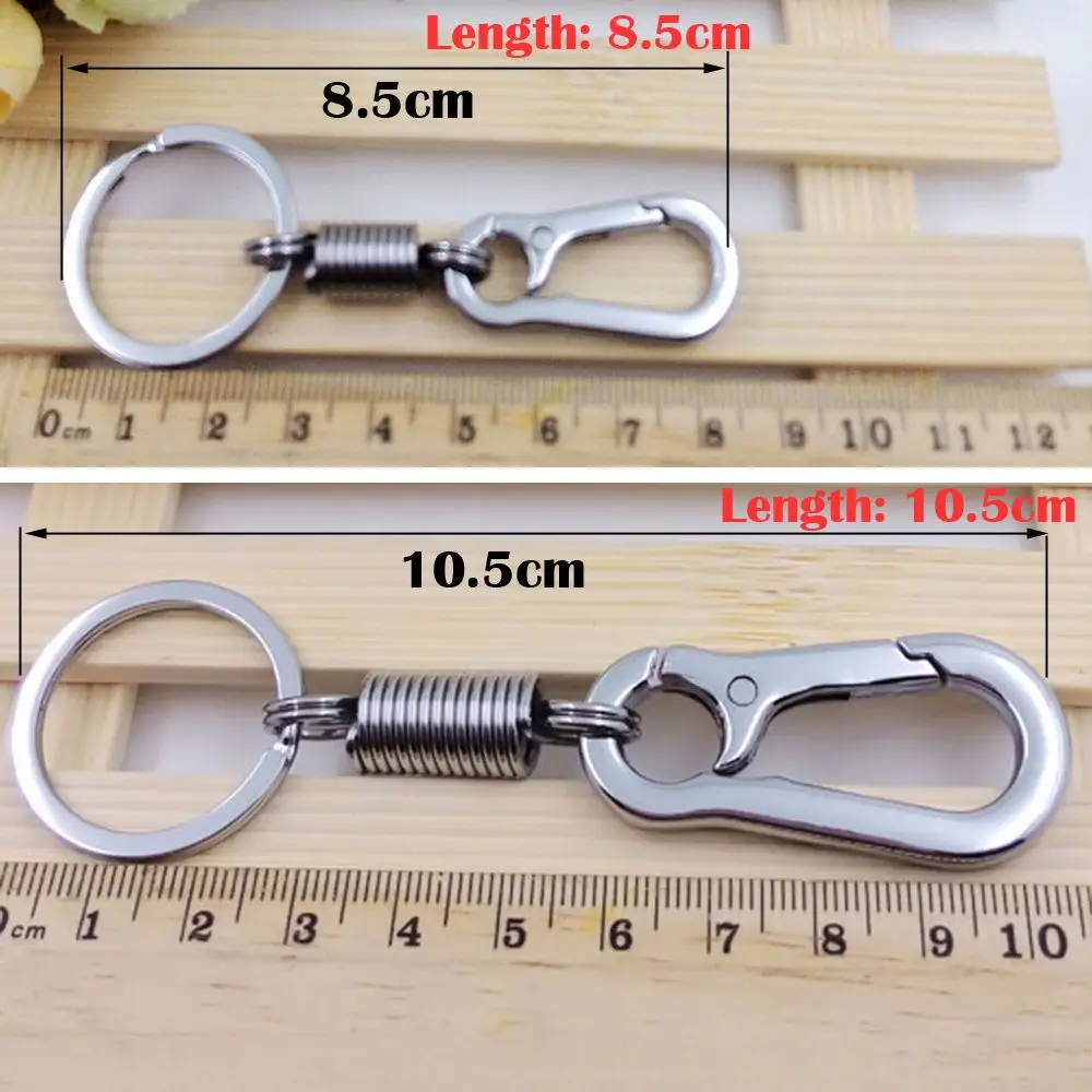 Spring Key Chain Stainless Steel Gourd Buckle Carabiner Keychain Waist Belt Clip Anti-lost Buckle Hanging Retractable Keyring
Spring Key Chain Stainless Steel Gourd Buckle Carabiner Keychain Waist Belt Clip Anti-lost Buckle Hanging Retractable Keyring