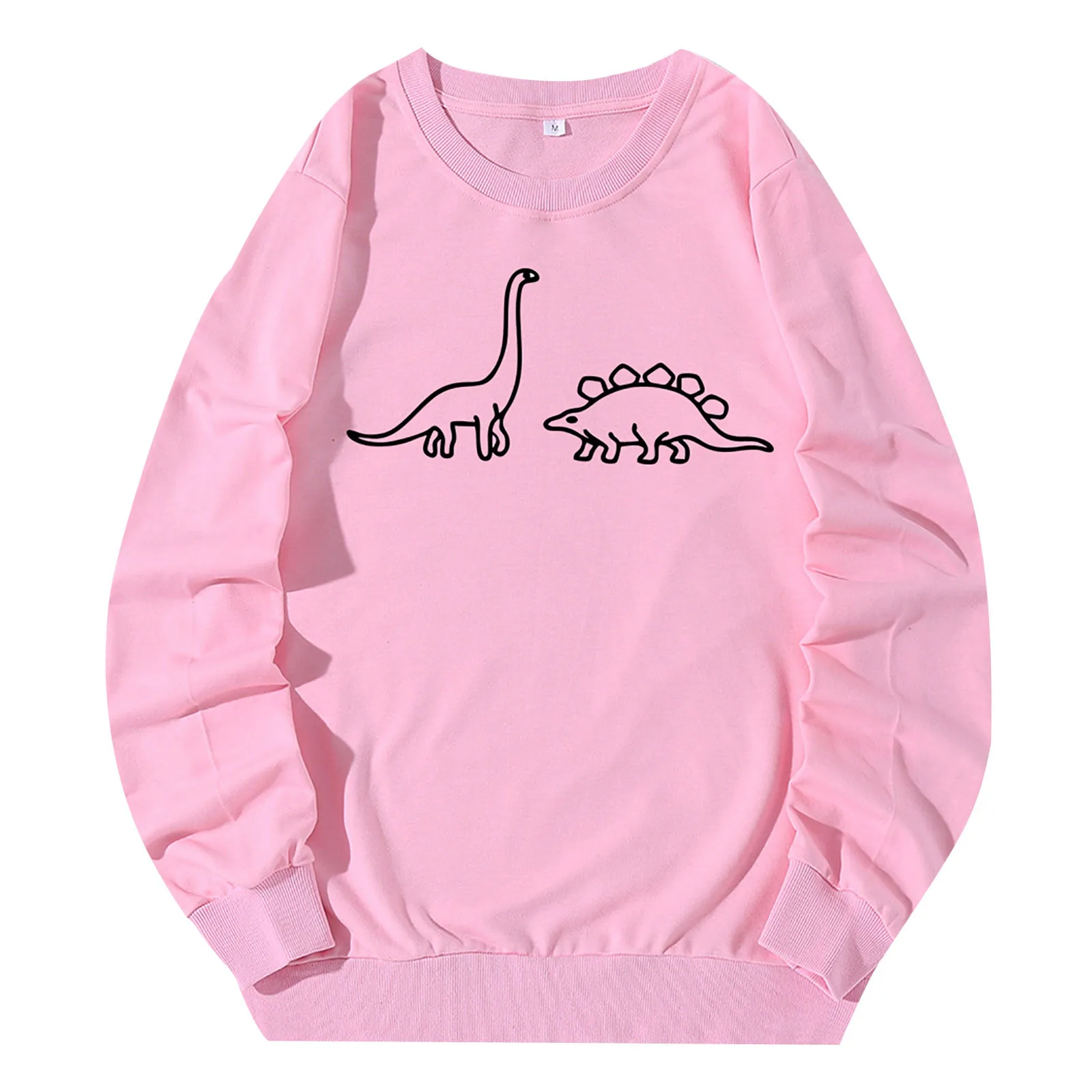Autumn Winter Comfortable Fashion Tide Women Sweatshirt Casual Print Long Sleeve Dinosaur Solid Color Simplicity Sweatshirt Tops
Autumn Winter Comfortable Fashion Tide Women Sweatshirt Casual Print Long Sleeve Dinosaur Solid Color Simplicity Sweatshirt Tops