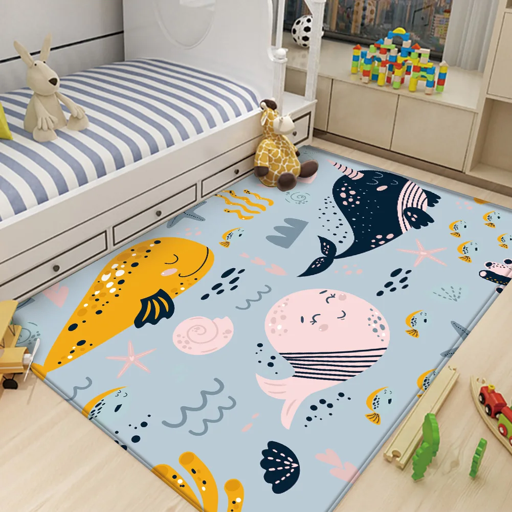 Children's Room Anti-Slip Carpet&Rug tapis Alfombra Cute Art Soft Cartoon Colorful Fun Dolphin Children's Pattern Flannel Carpet
Children's Room Anti-Slip Carpet&Rug tapis Alfombra Cute Art Soft Cartoon Colorful Fun Dolphin Children's Pattern Flannel Carpet