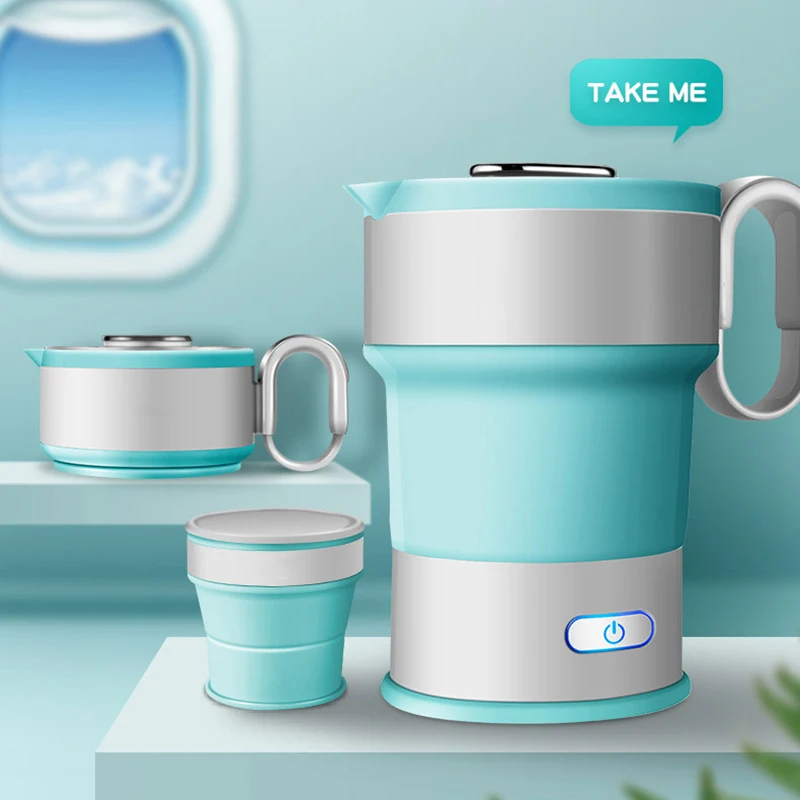 220V Portable Electric Kettle Folding Travel Silicone Kettle Camping Water Boiler Tea Kettle Home Automatic Power Off Kettle
220V Portable Electric Kettle Folding Travel Silicone Kettle Camping Water Boiler Tea Kettle Home Automatic Power Off Kettle