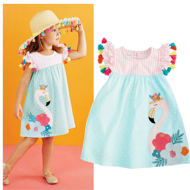 Pudcoco Dress 1-6 Years Summer Baby Girl Flamingo Print Stripe Kids Animals Cartoon Casual Toddler Sundress Clothes
Pudcoco Dress 1-6 Years Summer Baby Girl Flamingo Print Stripe Kids Animals Cartoon Casual Toddler Sundress Clothes
