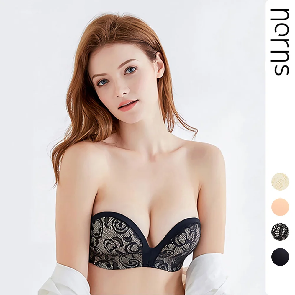

Norns Sexy Invisible lace bras for women strapless bra Push Up bare back Lingerie Bralette seamless bra female underwear