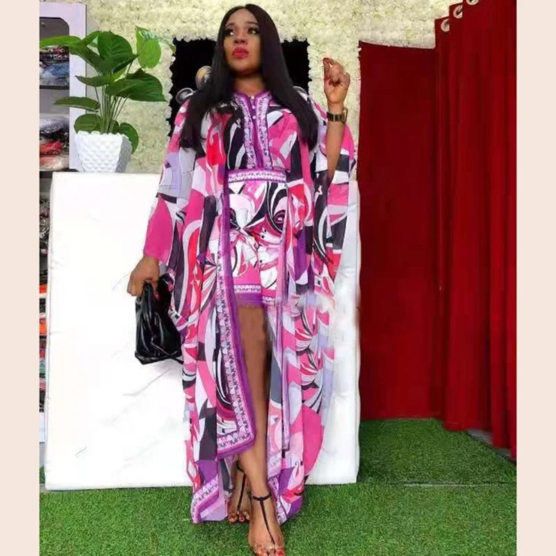 African Clothes for Women Summer Sexy 2021 African Women Printing Plus Size Long Dress with Pant African Suit
African Clothes for Women Summer Sexy 2021 African Women Printing Plus Size Long Dress with Pant African Suit