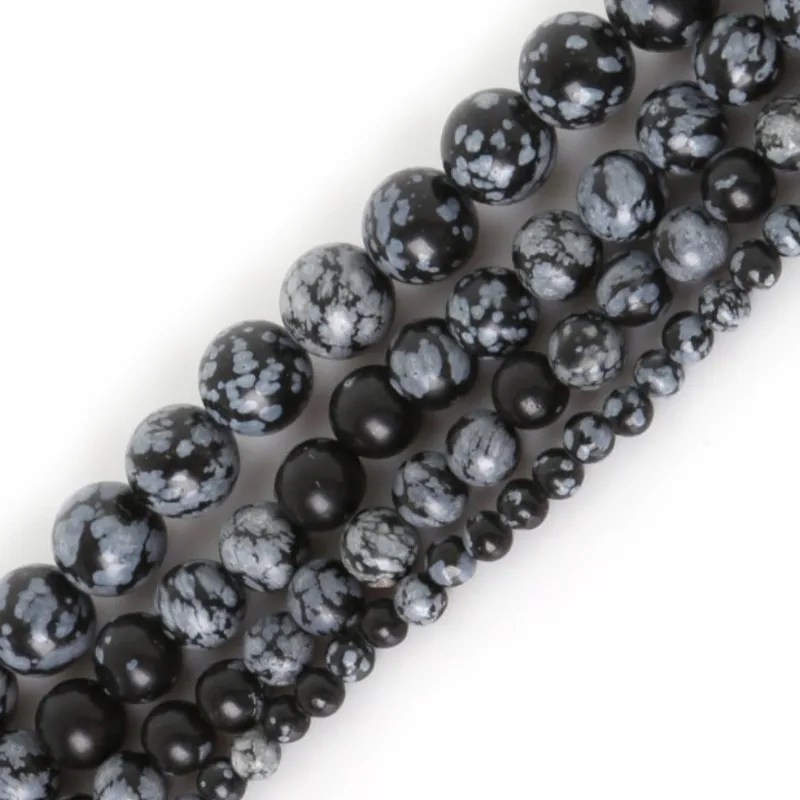 Natural Round Snowflake Obsidian Bead Loose Beads for Jewelry Making DIY Handmade Accessories 4/6/8/10 Mm
Natural Round Snowflake Obsidian Bead Loose Beads for Jewelry Making DIY Handmade Accessories 4/6/8/10 Mm