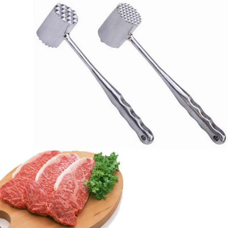 304 solid steak meat hammer alloy household kitchen loose meat hammer thick stainless steel broken tendon tenderizer tool
304 solid steak meat hammer alloy household kitchen loose meat hammer thick stainless steel broken tendon tenderizer tool
