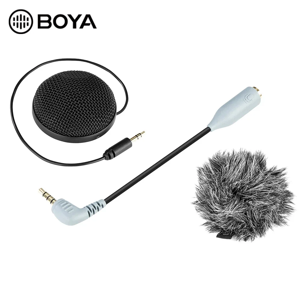 BOYA BY-MM2 Stereo Microphone Omnidirectional Condenser Mic for iPhone Android 3.5mm Smartphone Tablet DSLR SLR Camera Camcorder
BOYA BY-MM2 Stereo Microphone Omnidirectional Condenser Mic for iPhone Android 3.5mm Smartphone Tablet DSLR SLR Camera Camcorder