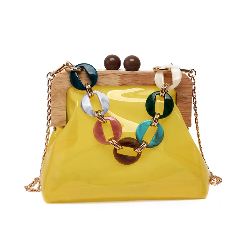 Женская сумка через плечо из ПВХ прозрачная femme totebag Корейская на бретельках