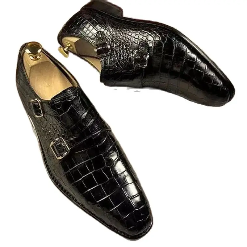 men dress shoes pu leather slip-on buckle strap monk business shoes male black classic Fashion Shoes Zapatos De Hombre KA011
men dress shoes pu leather slip-on buckle strap monk business shoes male black classic Fashion Shoes Zapatos De Hombre KA011