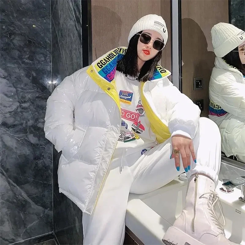 Down Jacket Women 2021 Cotton-Padded Jacket Women Short Shiny Letters Candy Color Fashion Women'S Winter Jacket Women'S Clothing
Down Jacket Women 2021 Cotton-Padded Jacket Women Short Shiny Letters Candy Color Fashion Women'S Winter Jacket Women'S Clothing