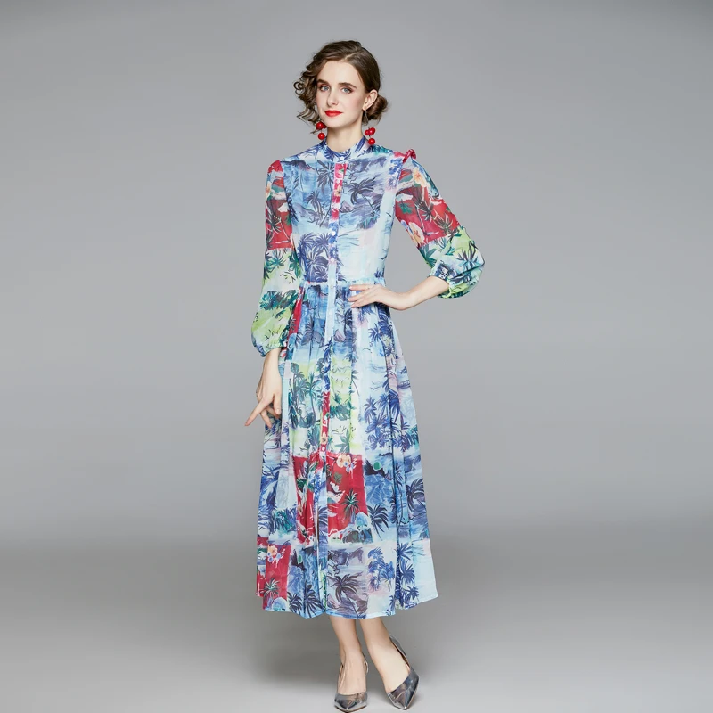 2022 Spring Women's Dress Korean Retro Print Lapel Long Sleeve Pleated Dress New Waist Female Slim Dresses X317
2022 Spring Women's Dress Korean Retro Print Lapel Long Sleeve Pleated Dress New Waist Female Slim Dresses X317