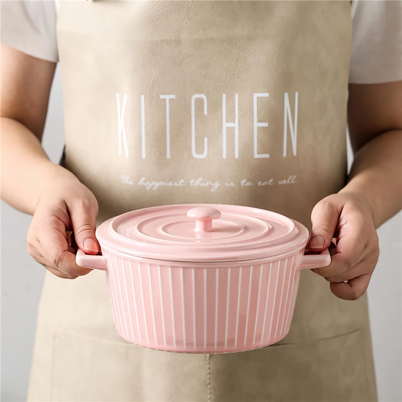 Ceramics Large Pasta Soup Bowl Lid Multicolor 1.2L Tableware Home Kitchen Supplies Porcelain Soup Pot Ramen Bowl Dinnerware 
Ceramics Large Pasta Soup Bowl Lid Multicolor 1.2L Tableware Home Kitchen Supplies Porcelain Soup Pot Ramen Bowl Dinnerware