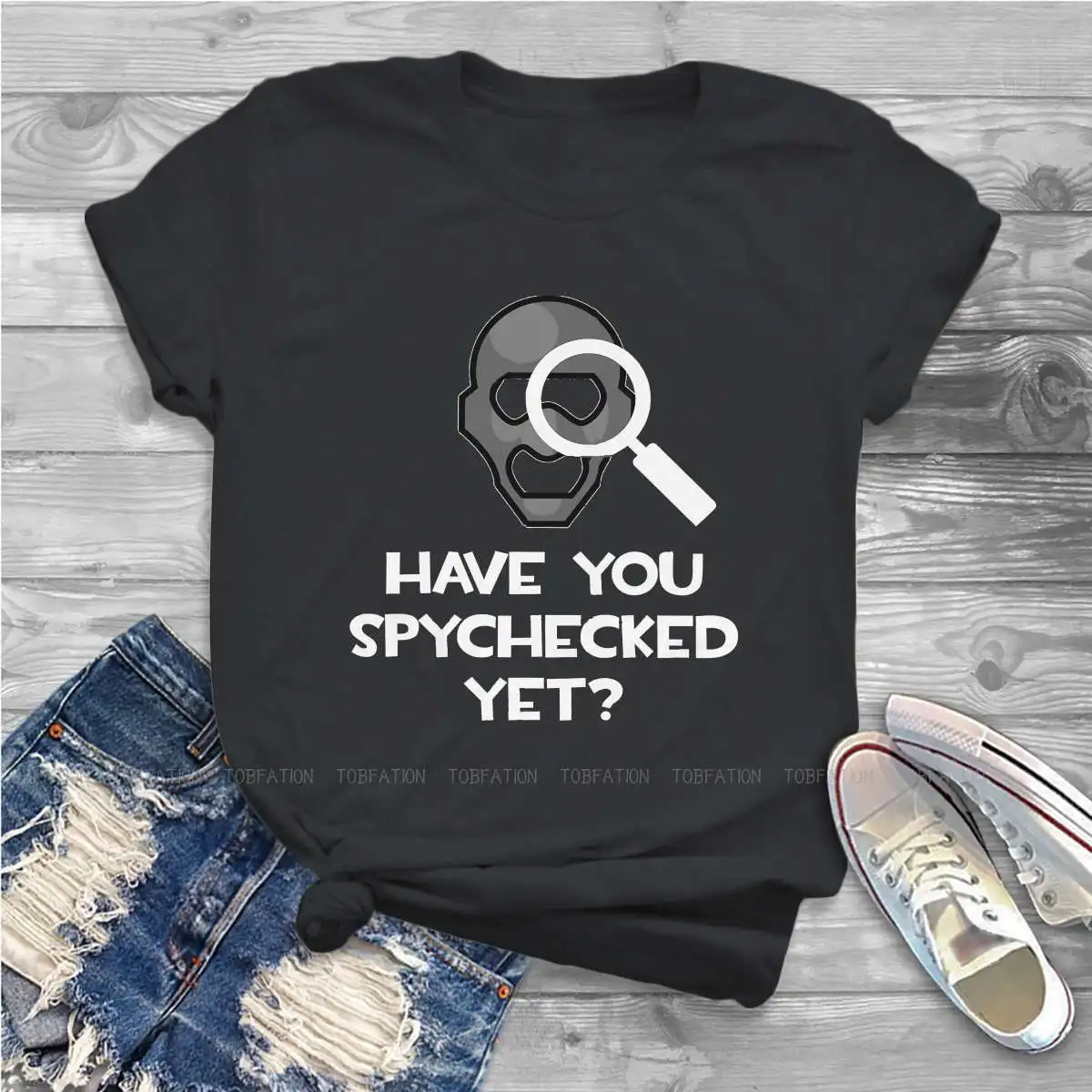 Женские винтажные рубашки в стиле Харадзюку с надписью «Spy has You spycheck Yet»
Женские винтажные рубашки в стиле Харадзюку с надписью «Spy has You spycheck Yet»