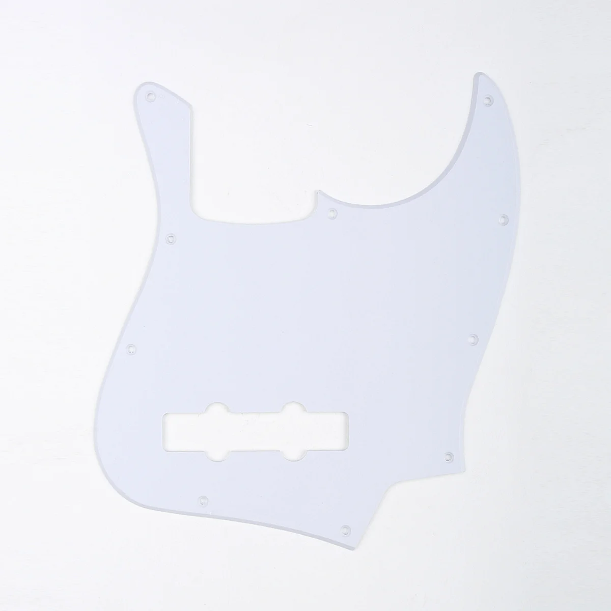 Musiclily 10 Hole J Bass Pickguard for Fender American/Mexican Made Standard Jazz Bass, 1Ply White 
Musiclily 10 Hole J Bass Pickguard for Fender American/Mexican Made Standard Jazz Bass, 1Ply White