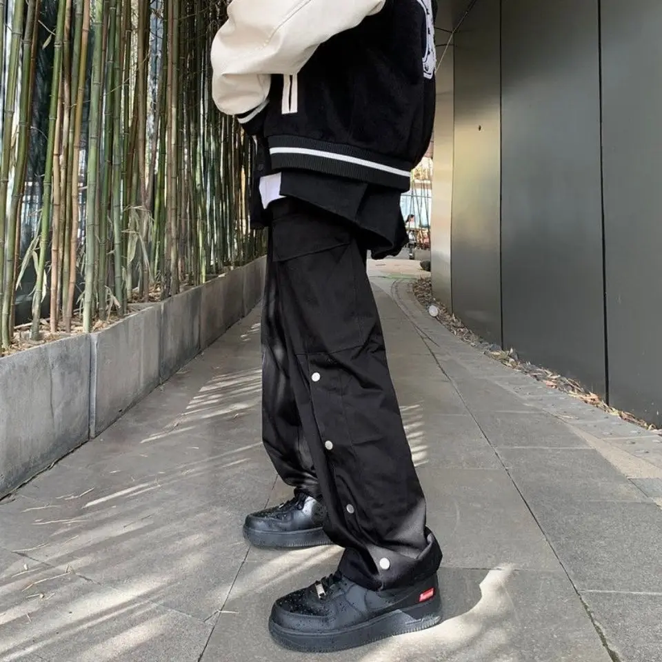 Women Men Buttons Casual Cotton Harem Gothic Clothing Sweatpants Spring Autumn High Sweater Hip Hop Solid Loose Pants 2021 New
Women Men Buttons Casual Cotton Harem Gothic Clothing Sweatpants Spring Autumn High Sweater Hip Hop Solid Loose Pants 2021 New