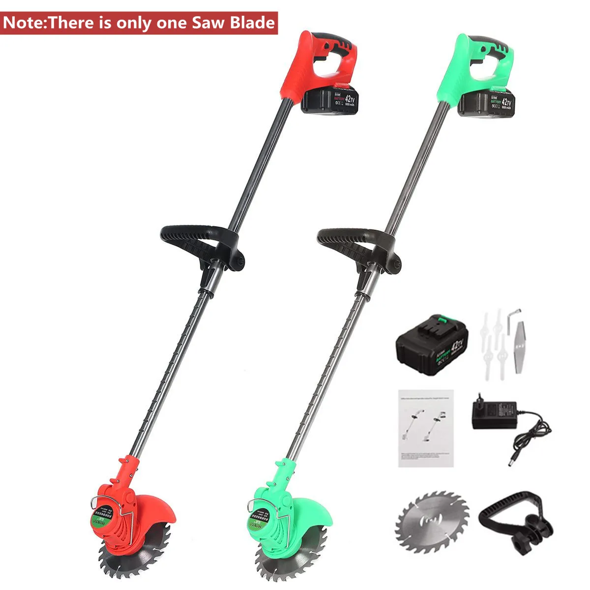 6000mah Li-ion Battery Electric Lawn Mower 21V Cordless Telescopic Grass Trimmer Pruning Cutter Kit Garden Trimmer Tool & Blade
6000mah Li-ion Battery Electric Lawn Mower 21V Cordless Telescopic Grass Trimmer Pruning Cutter Kit Garden Trimmer Tool & Blade