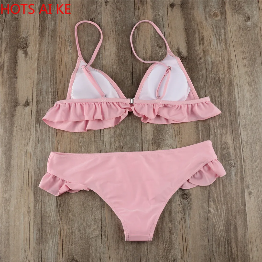 Women swimsuits sexy Ruffles Low-Waisted Bikinis Padded Push-up Bra Bathing Suit Female Beach Wear New
Women swimsuits sexy Ruffles Low-Waisted Bikinis Padded Push-up Bra Bathing Suit Female Beach Wear New
