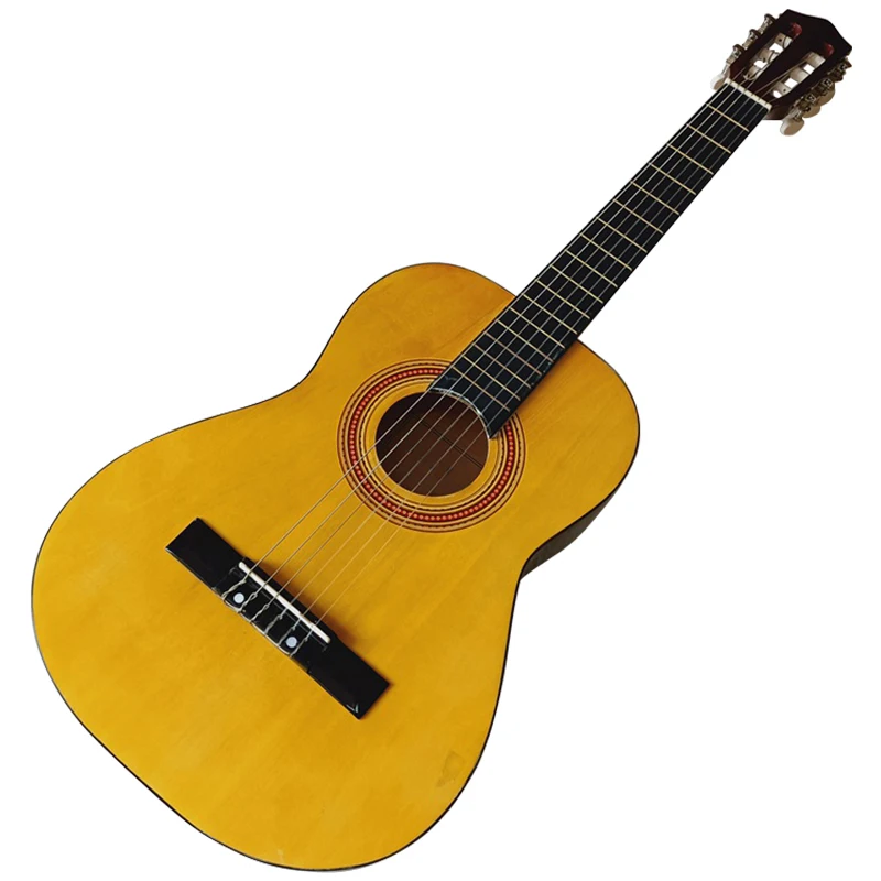 High gloss 34 inch classic guitar 6 string mini classical guitar basswood top natural pink brown color
High gloss 34 inch classic guitar 6 string mini classical guitar basswood top natural pink brown color