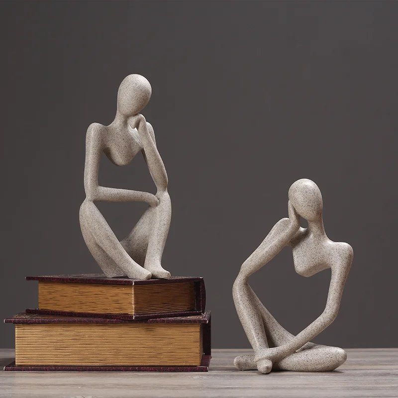 The Thinker Figures Statue Abstract Resin Sculptures Mini Art Decorative for Office Bookshelf Modern Home Decor EJ
The Thinker Figures Statue Abstract Resin Sculptures Mini Art Decorative for Office Bookshelf Modern Home Decor EJ