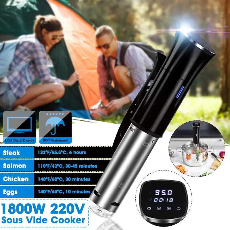 2nd Generation IPX7 Waterproof Vacuum Sous Vide Cooker Immersion Circulator Accurate Cooking with LED Digital Display Control
2nd Generation IPX7 Waterproof Vacuum Sous Vide Cooker Immersion Circulator Accurate Cooking with LED Digital Display Control
