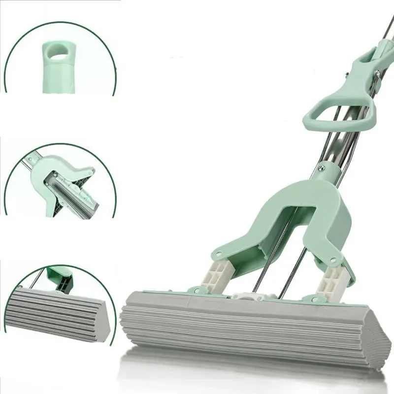 Sponge Mop Free Hand Wash Dry and Wet Sponge Mop Strengthen Household Telescopic Rod Squeeze Water Mop Spin Mop and Bucket
Sponge Mop Free Hand Wash Dry and Wet Sponge Mop Strengthen Household Telescopic Rod Squeeze Water Mop Spin Mop and Bucket