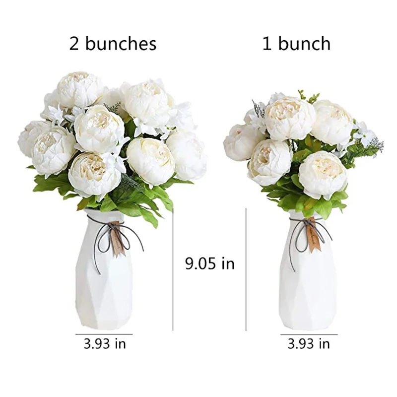 Искусственные пионы 13 головок шелковые цветы искусственные винтажный букет