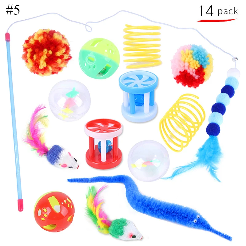 Funny Cat Toy Set Simulation Bell Ball Feather Mouse Cat Teaser Kitten Interactive Toys Pet Accessories Plush Pet Supplies
Funny Cat Toy Set Simulation Bell Ball Feather Mouse Cat Teaser Kitten Interactive Toys Pet Accessories Plush Pet Supplies