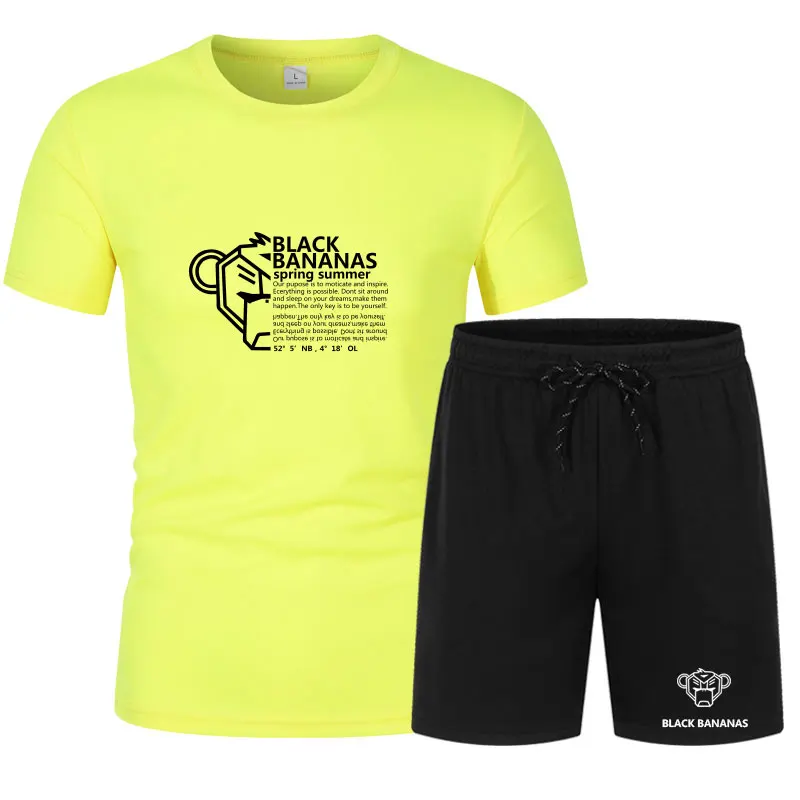 2021Spring Summer Black Bananas Fashion Branded Men's Clothing Graphic Cotton Printing Oversized T-shirt+Shorts Sets tracksuit
2021Spring Summer Black Bananas Fashion Branded Men's Clothing Graphic Cotton Printing Oversized T-shirt+Shorts Sets tracksuit